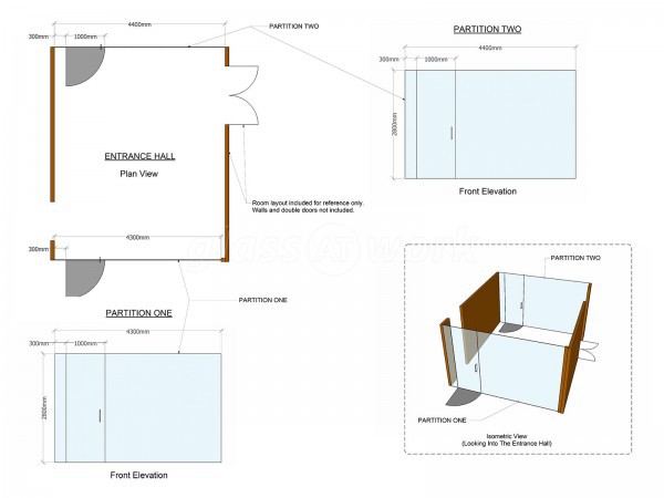 Sov Print Ltd (Caerphilly, Wales): Frameless Glass Office Walls & Partitions