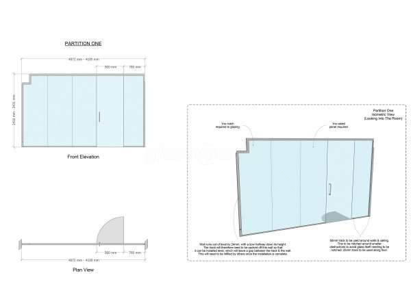 x2 Wealth Management Ltd (Ashbourne, Derbyshire): Frameless Glass Office Screens