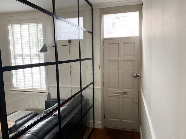 Domestic Project (Windsor, Berkshire): T-Bar Metal Framed Glass Room Divider