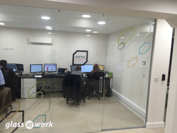 Zinc Digital (Little Houghton, Northampton): Glass Partitions with Sliding Doors