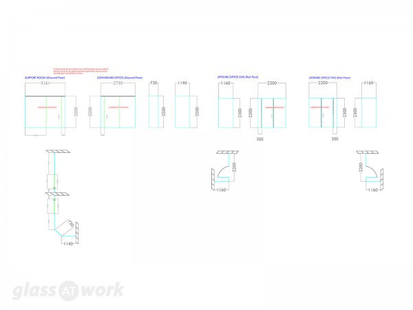 Zinc Digital (Little Houghton, Northampton): Glass Partitions with Sliding Doors